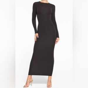 Skims Fits Everybody Crew Neck Maxi Dress